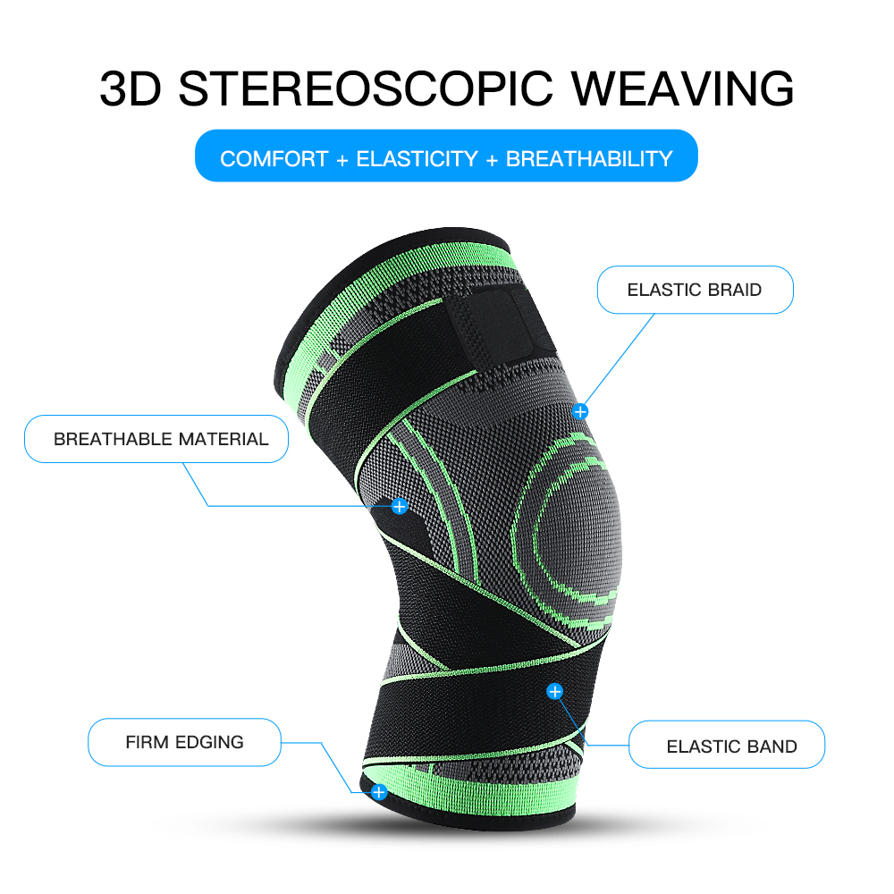 3D knee Brace with 3D Knitting & Adjustable Straps