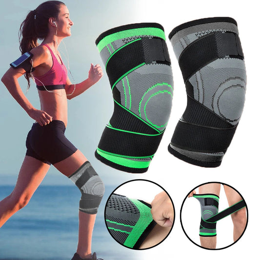 3D knee Brace with 3D Knitting & Adjustable Straps
