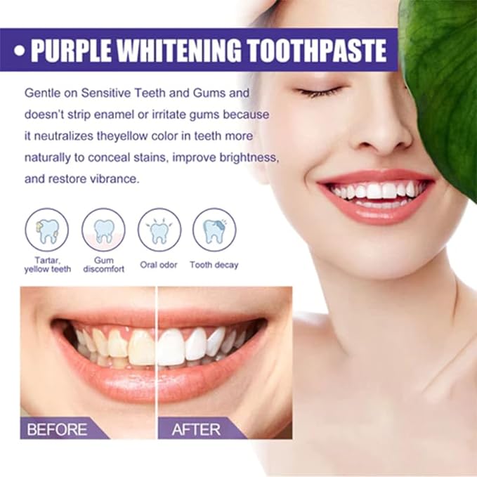 Purple Whitening Toothpaste™ ! ™معجون الأسنان الأرجواني