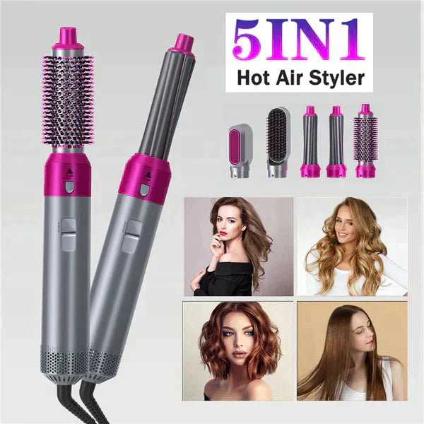 HairStyler Pro™ 5-in-1 Professional Hair Styler